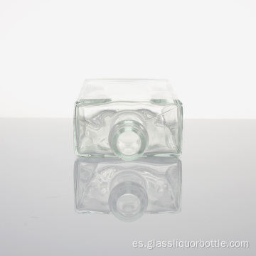 Botella de cristal de ginebra de 750 ml
